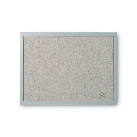 Bi-Silque MasterVisi, Designer Fabric Bulletin Board, 24x18, Gray Fabric/gray Frame FB0470608